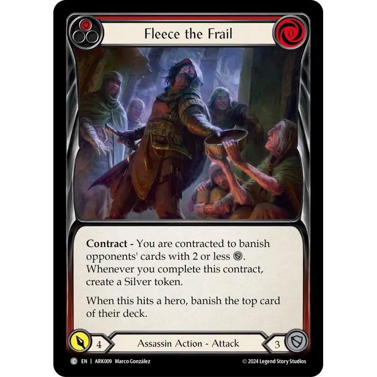 Image for Fleece the Frail (Red) (ARK009) - Flesh and Blood TCG