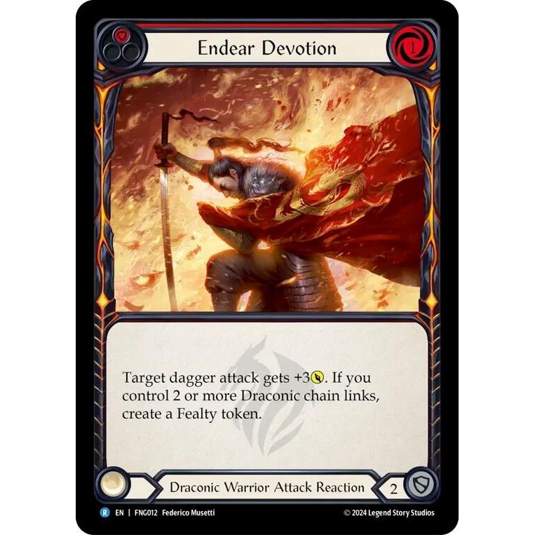 Image for Endear Devotion (Red) (FNG012) - Flesh and Blood TCG