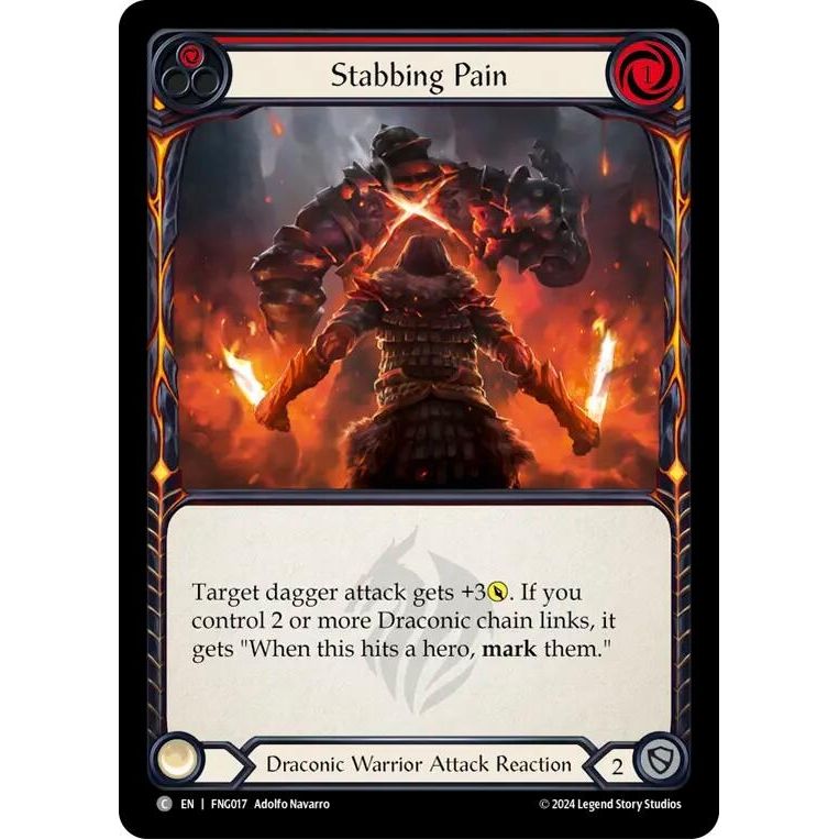 Image for Stabbing Pain (Red) (FNG017) - Flesh and Blood TCG