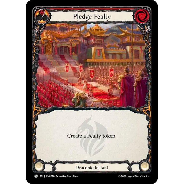 Image for Pledge Fealty (Red) (FNG020) - Flesh and Blood TCG