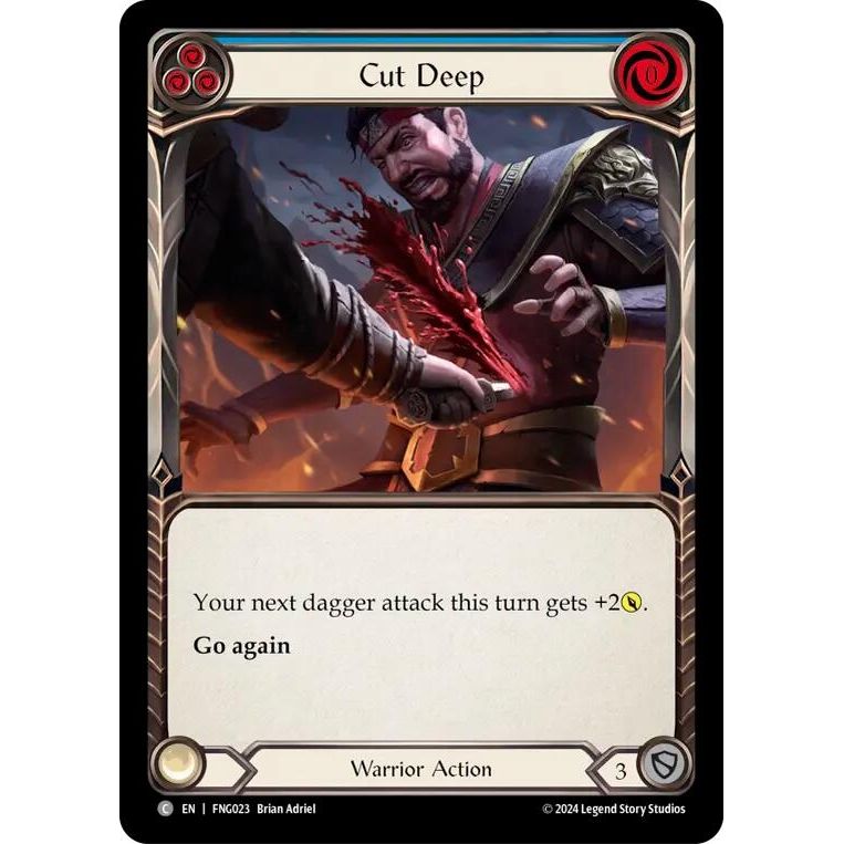 Image for Cut Deep (Blue) (FNG023) - Flesh and Blood TCG