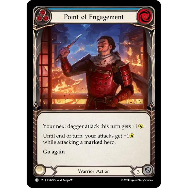 Image for Point of Engagement (Blue) (FNG025) - Flesh and Blood TCG