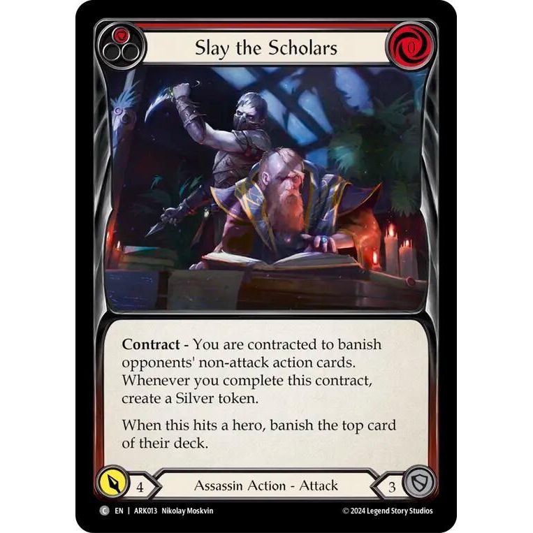 Image for Slay the Scholars (Red) (ARK013) - Flesh and Blood TCG