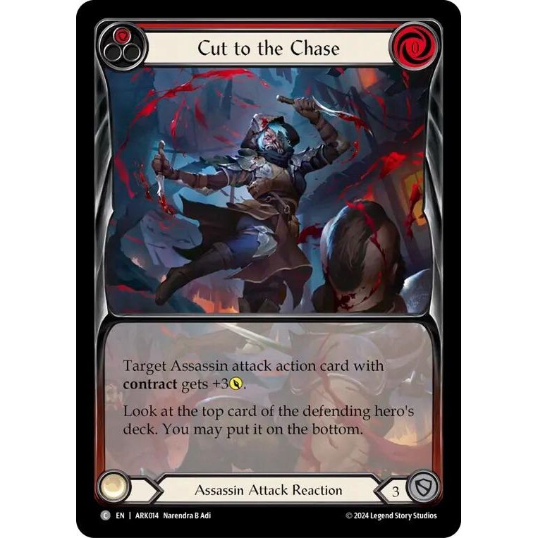 Image for Cut to the Chase (Red) (Extended Art) (ARK014) - Flesh and Blood TCG