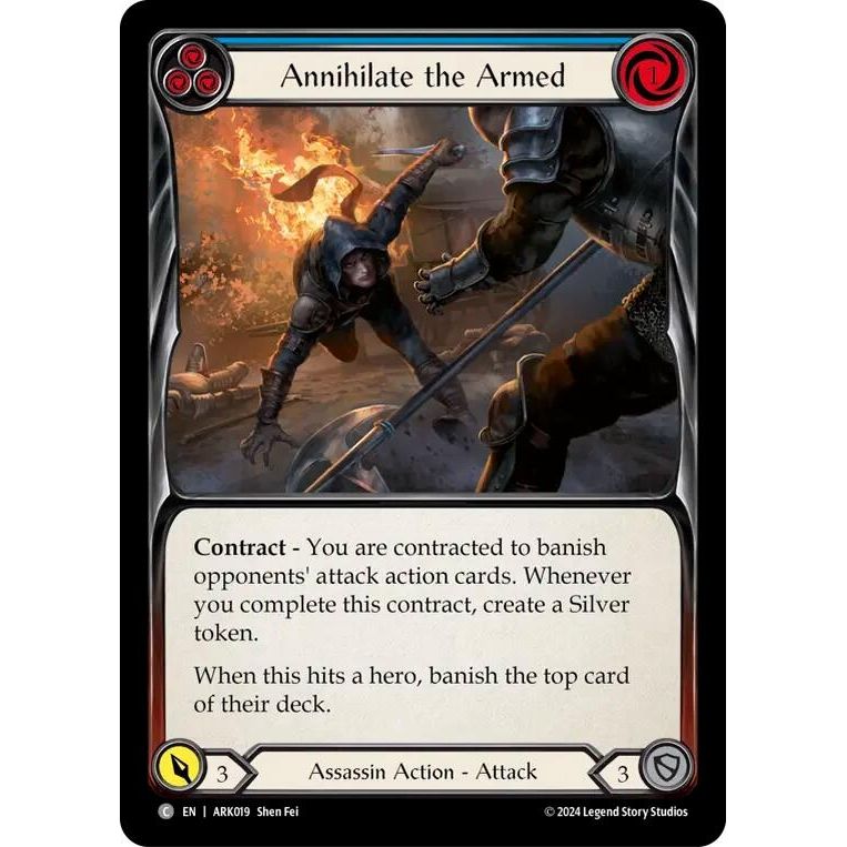 Image for Annihilate the Armed (Blue) (ARK019) - Flesh and Blood TCG