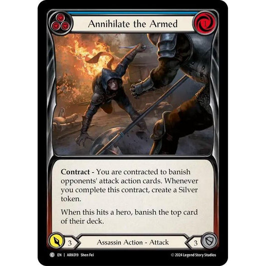 Image for Annihilate the Armed (Blue) (ARK019) - Flesh and Blood TCG