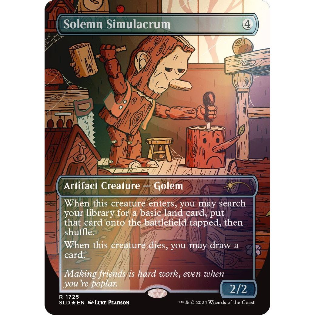 Image for Solemn Simulacrum (1725) (Rainbow Foil) (1725) (SLD) - Magic: The Gathering