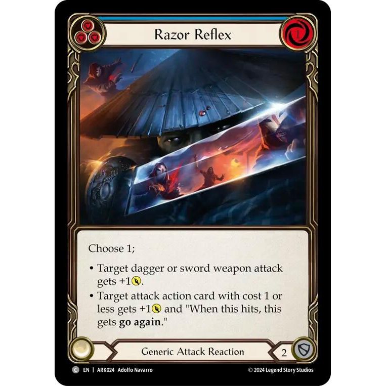 Image for Razor Reflex (Blue) (ARK024) - Flesh and Blood TCG