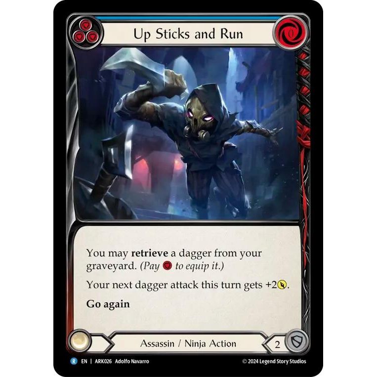 Image for Up Sticks and Run (Blue) (ARK026) - Flesh and Blood TCG