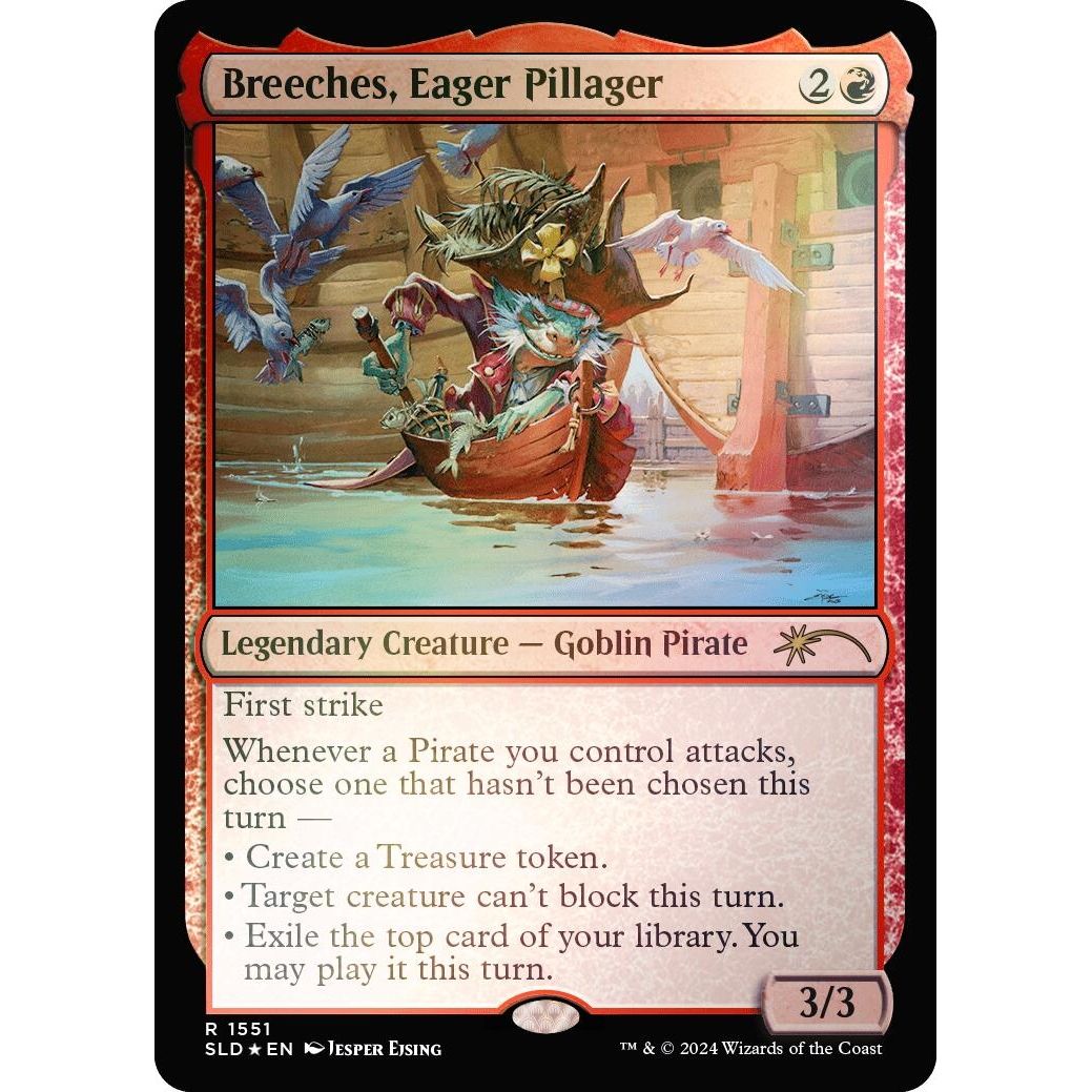 Image for Breeches, Eager Pillager (Rainbow Foil) (1551) (SLD) - Magic: The Gathering