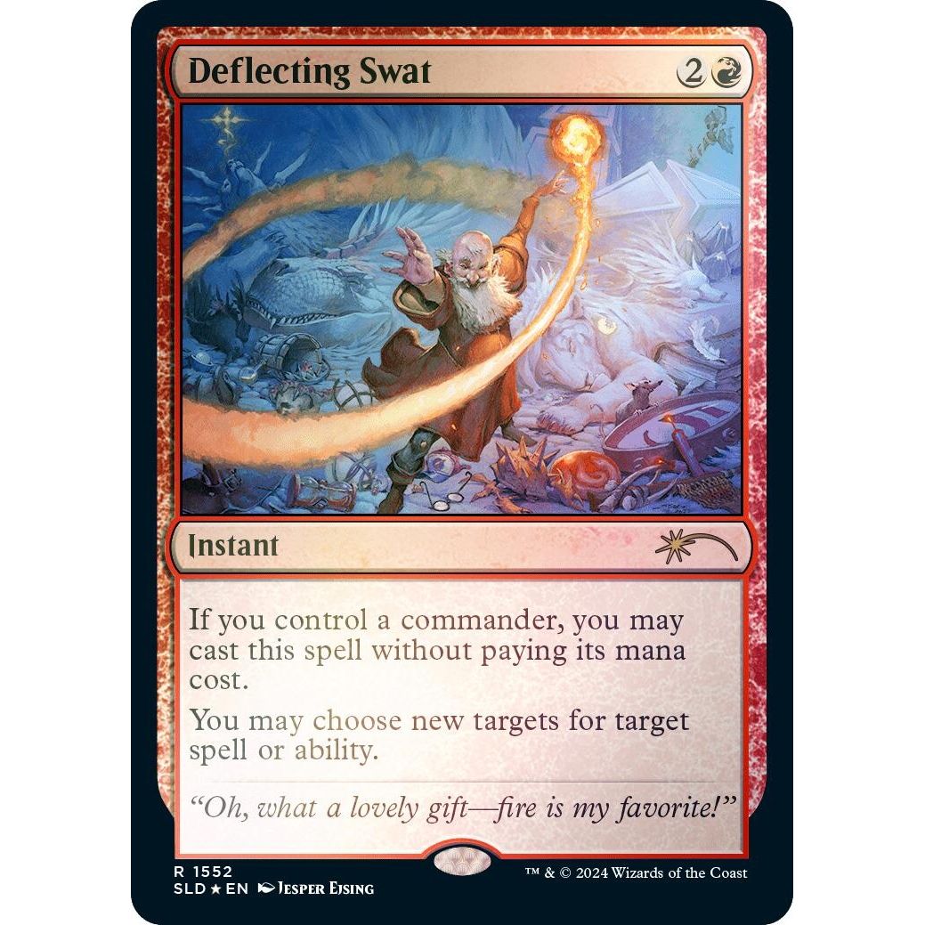 Image for Deflecting Swat (Rainbow Foil) (1552) (SLD) - Magic: The Gathering
