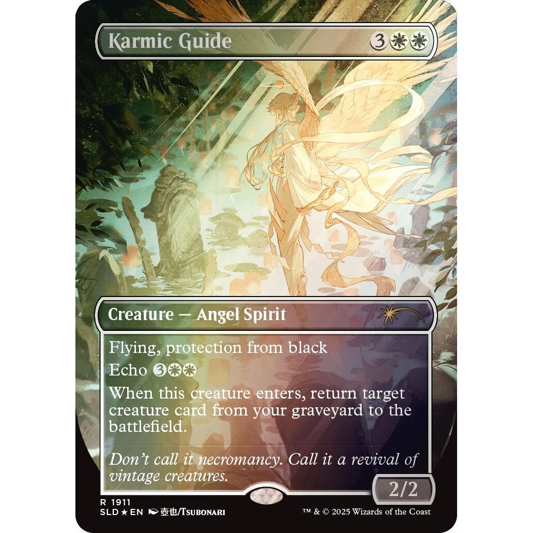 Image for Karmic Guide (1911) (Rainbow Foil) (1911) (SLD) - Magic: The Gathering