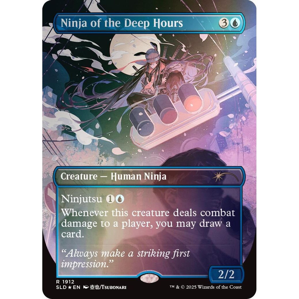 Image for Ninja of the Deep Hours (Rainbow Foil) (1912) (SLD) - Magic: The Gathering