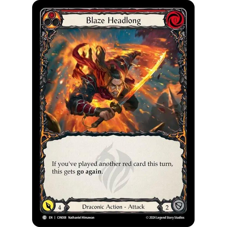 Image for Blaze Headlong (Red) (CIN008) - Flesh and Blood TCG