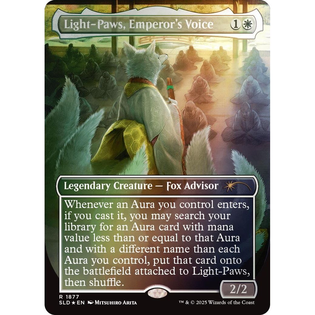 Image for Light-Paws, Emperor's Voice (Rainbow Foil) (1877) (SLD) - Magic: The Gathering