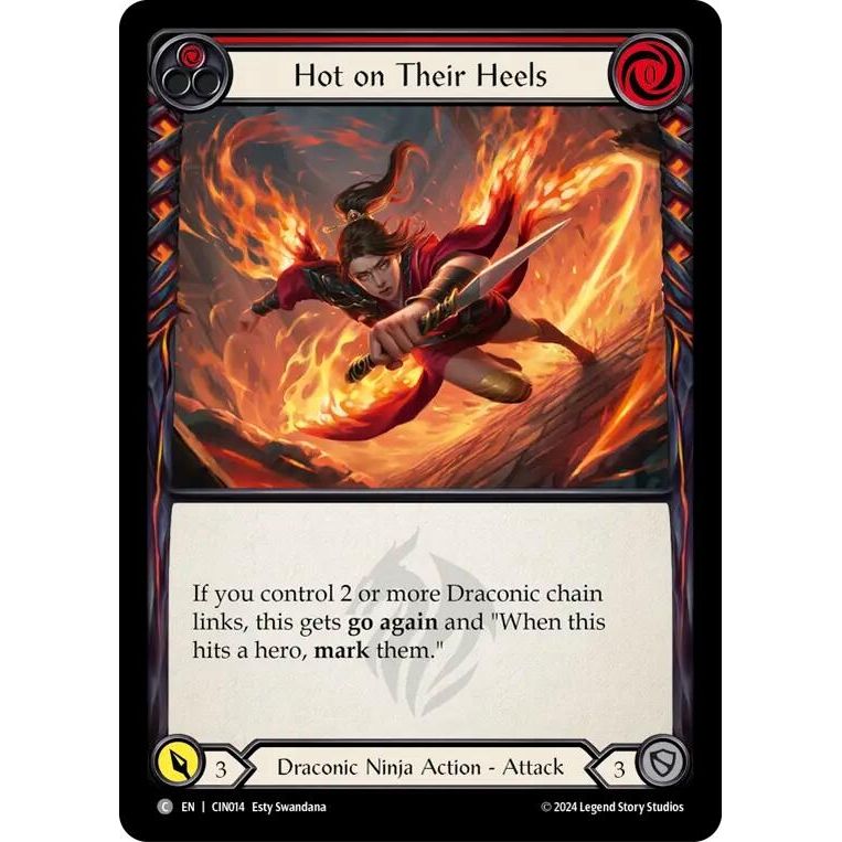 Image for Hot on Their Heels (Red) (CIN014) - Flesh and Blood TCG