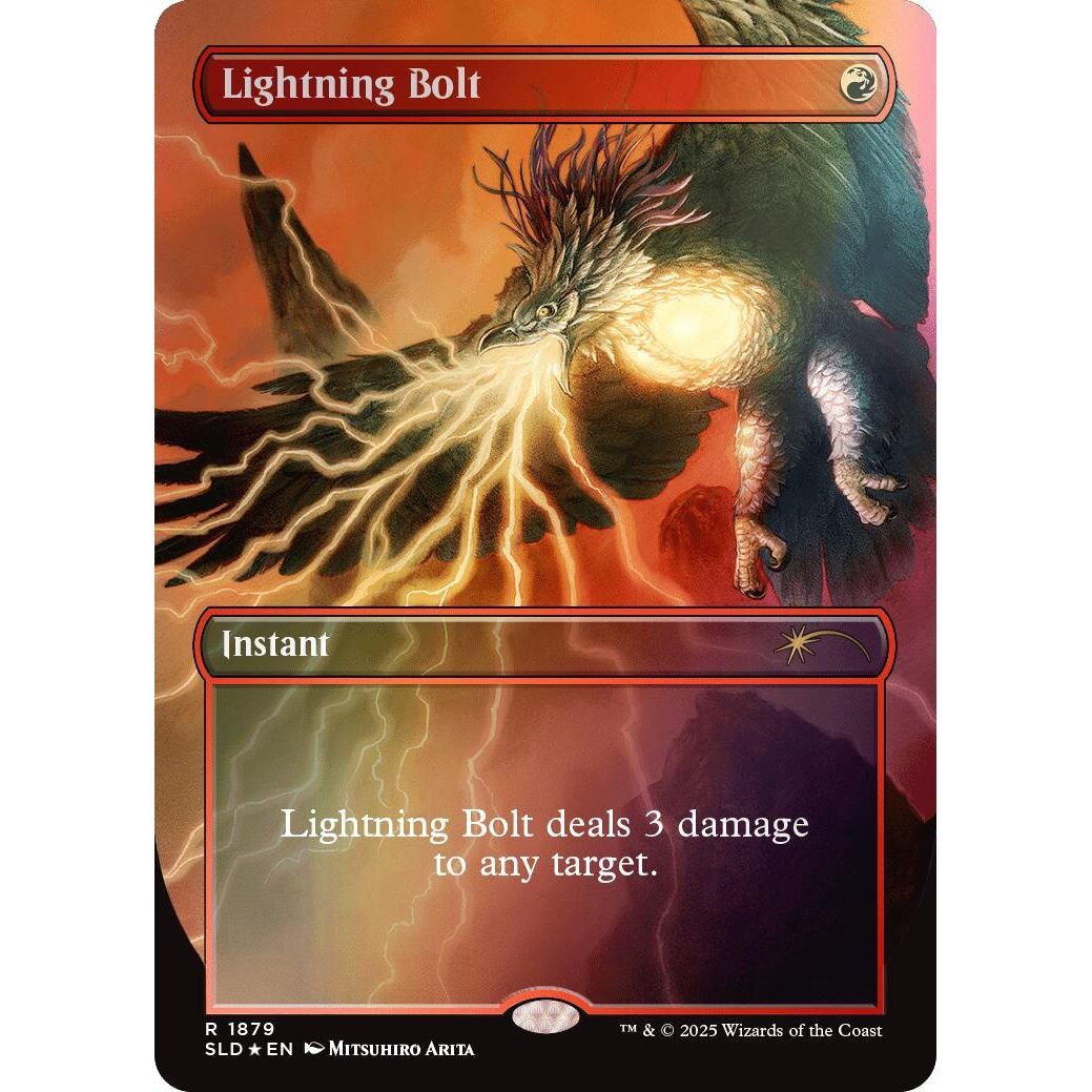 Image for Lightning Bolt (1879) (Rainbow Foil) (1879) (SLD) - Magic: The Gathering