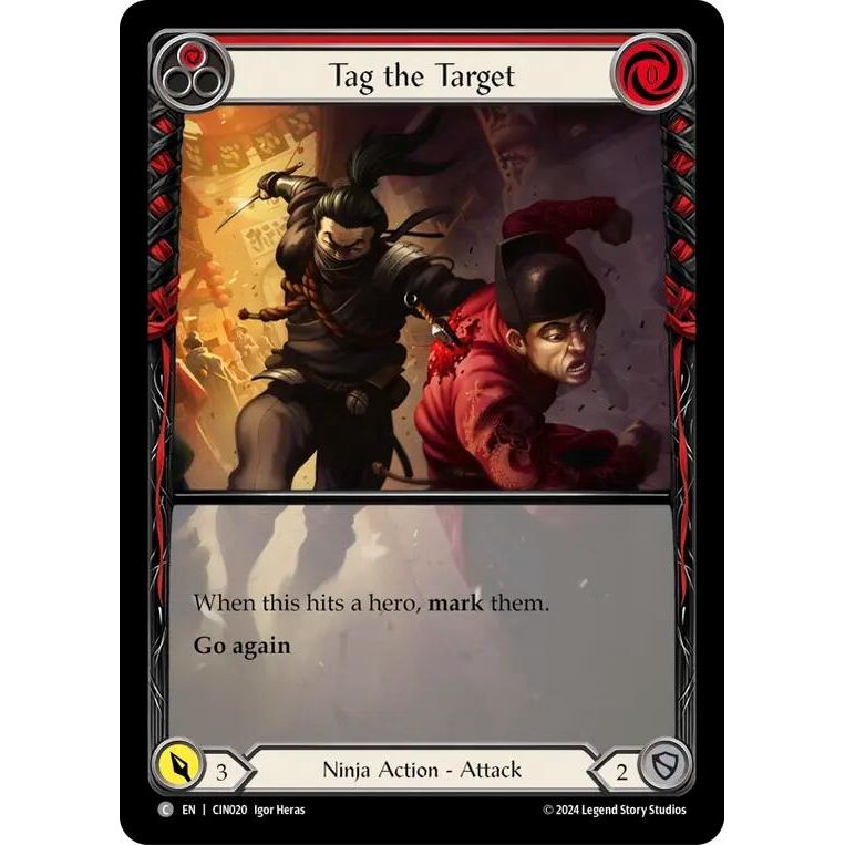 Image for Tag the Target (Red) (Extended Art) (CIN020) - Flesh and Blood TCG