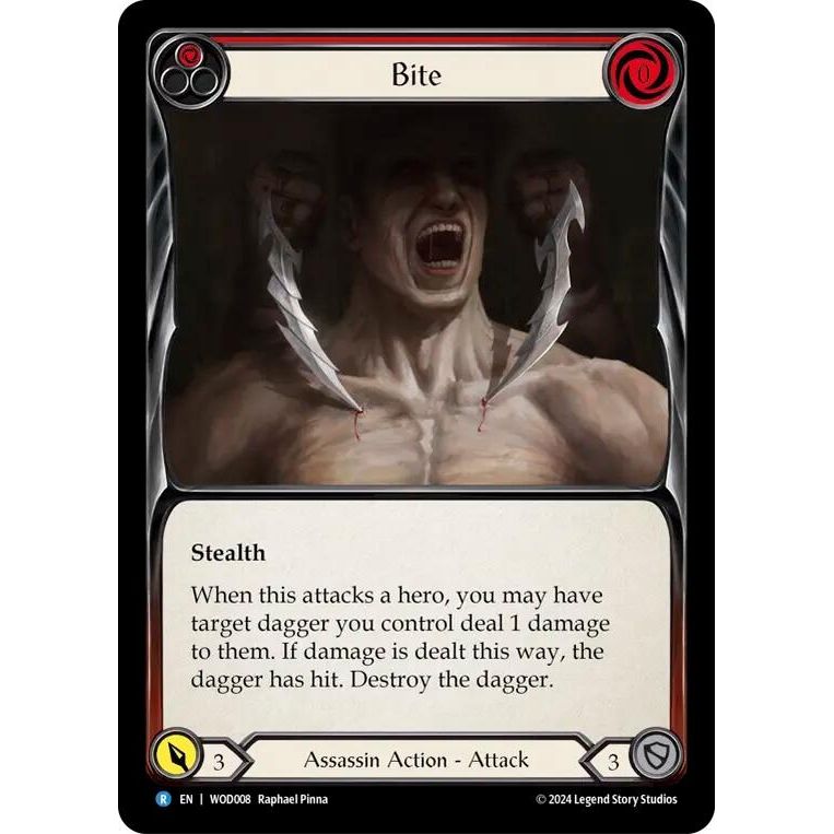 Image for Bite (Red) (WOD008) - Flesh and Blood TCG