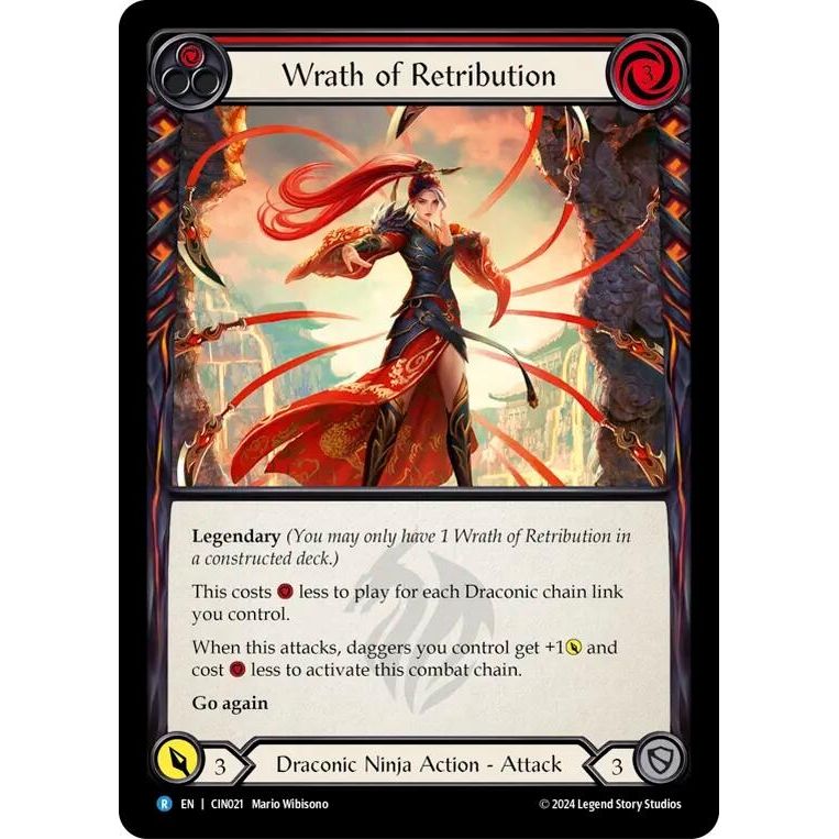 Image for Wrath of Retribution (Red) (CIN021) - Flesh and Blood TCG