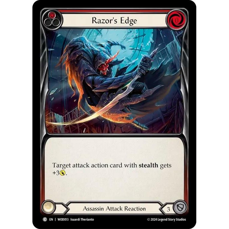 Image for Razor's Edge (Red) (WOD013) - Flesh and Blood TCG