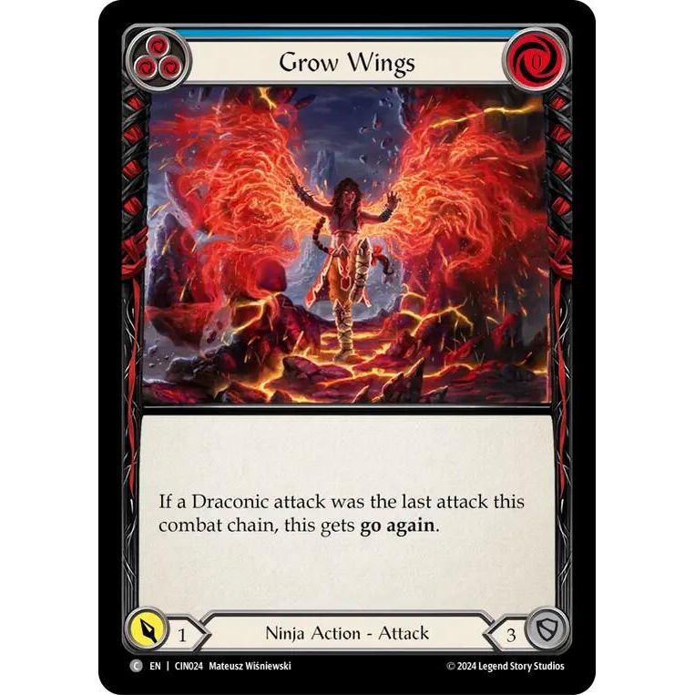 Image for Grow Wings (Blue) (CIN024) - Flesh and Blood TCG