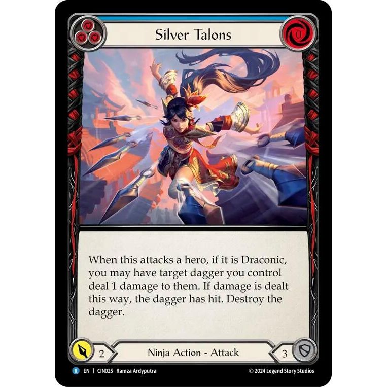 Image for Silver Talons (Blue) (CIN025) - Flesh and Blood TCG