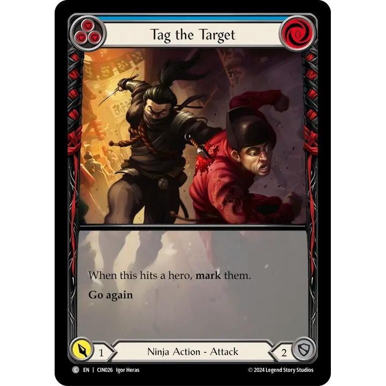 Image for Tag the Target (Blue) (Extended Art) (CIN026) - Flesh and Blood TCG