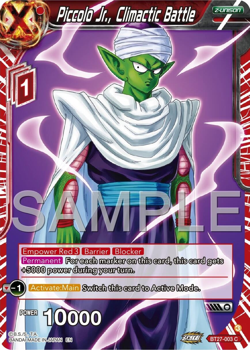 Image for Piccolo Jr., Climactic Battle (BT27-003) (BT27) - Dragon Ball Super: Masters
