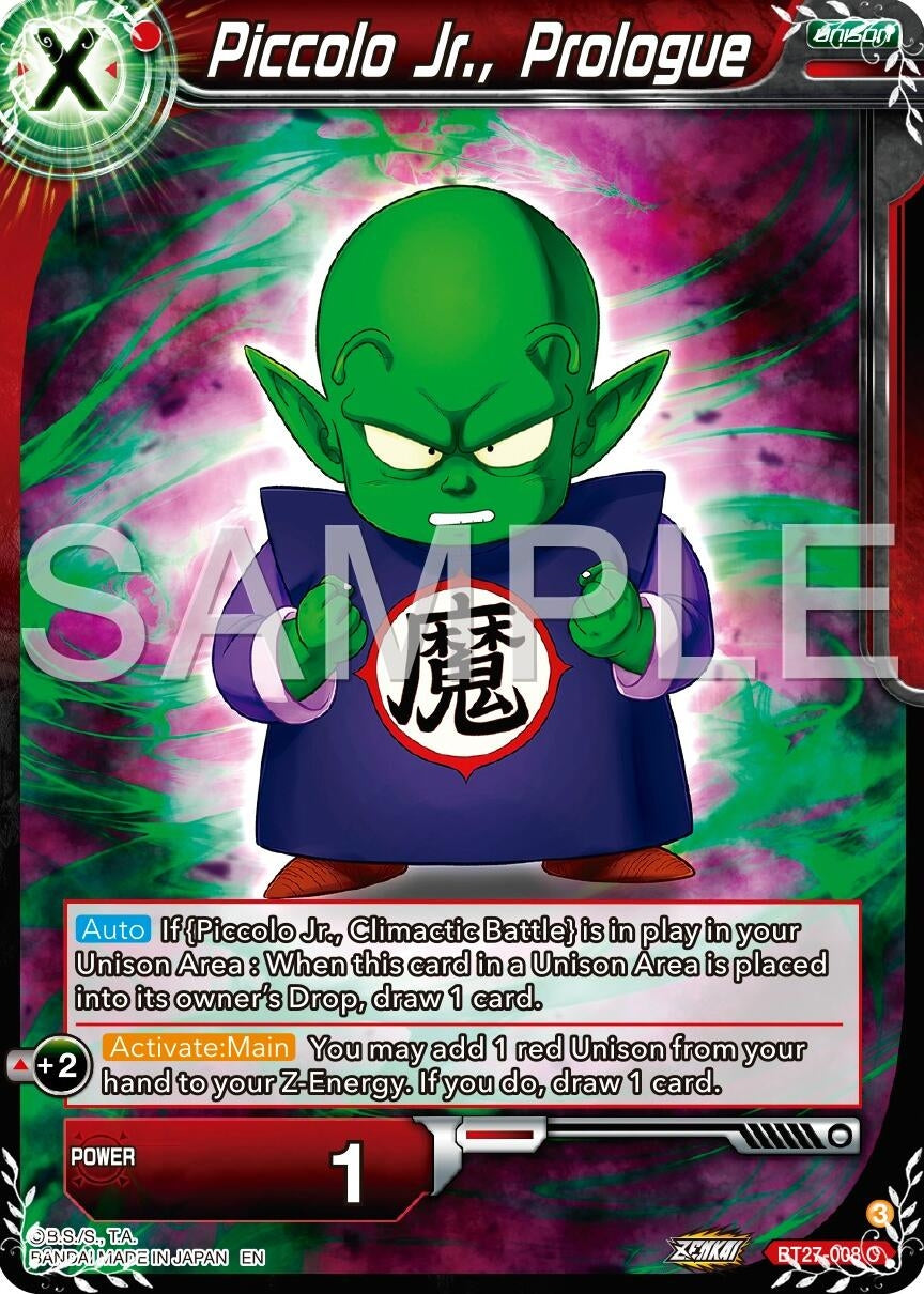 Image for Piccolo Jr., Prologue (BT27-008) (BT27) - Dragon Ball Super: Masters