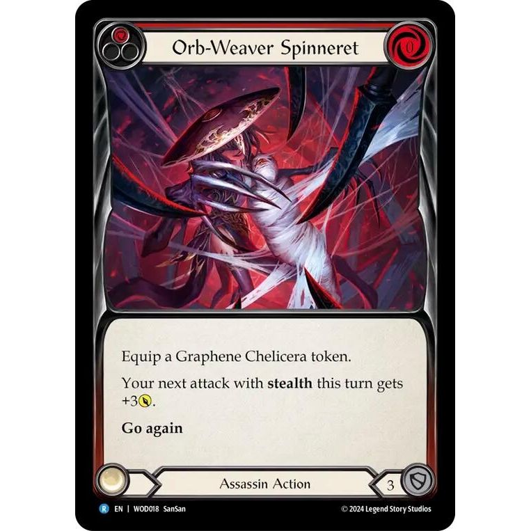Image for Orb-Weaver Spinneret (Red) (WOD018) - Flesh and Blood TCG