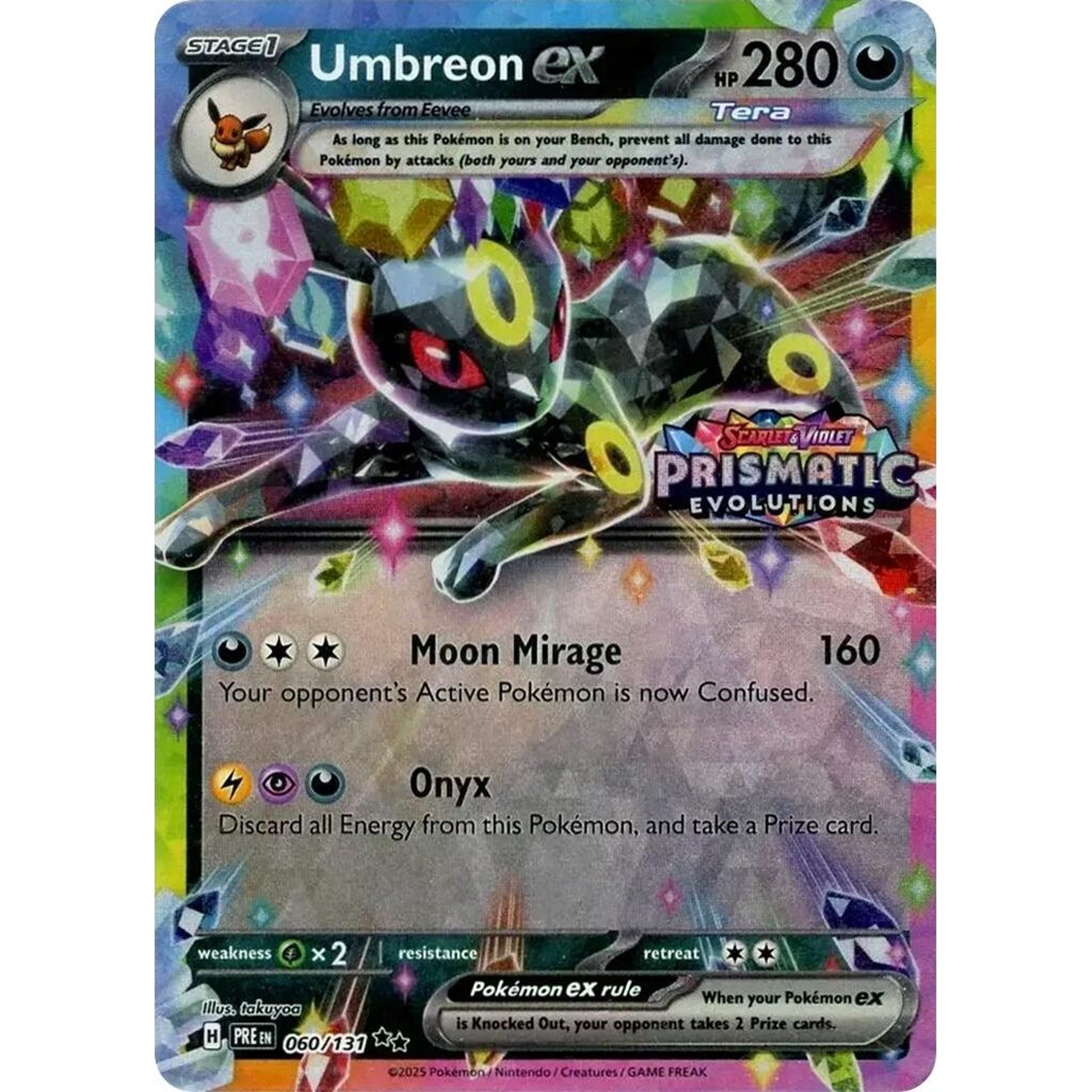 Image for Umbreon ex - 060/131 (Prismatic Evolutions Stamp) (060/131) (MCAP) - Pokemon