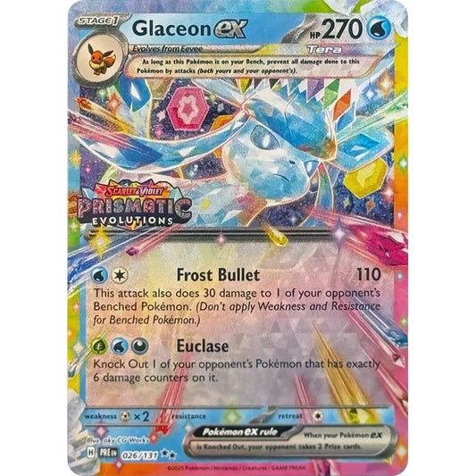 Image for Glaceon ex - 026/131 (Prismatic Evolutions Stamp) (026/131) (MCAP) - Pokemon