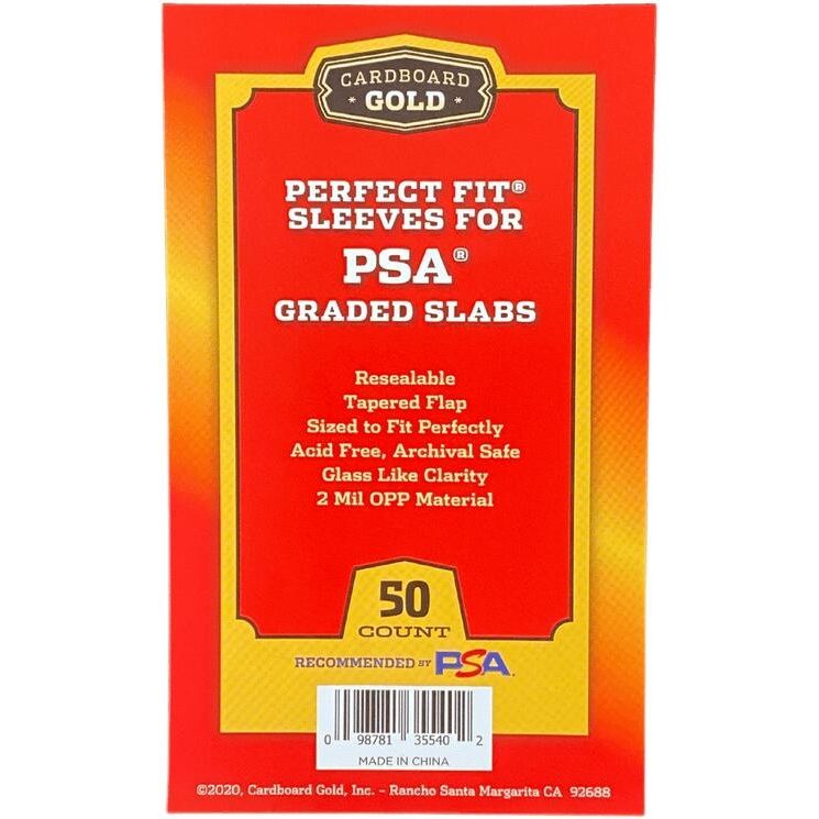 Image for Perfect Fit Sleeves for PSA Graded Slabs - No Logo (50-Count) - Card Sleeves