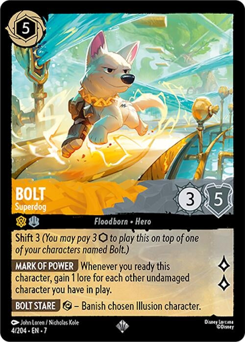Image for Bolt - Superdog (4/204) (7) - Disney Lorcana