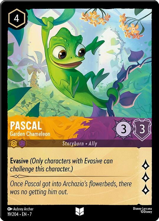 Image for Pascal - Garden Chameleon (19/204) (7) - Disney Lorcana