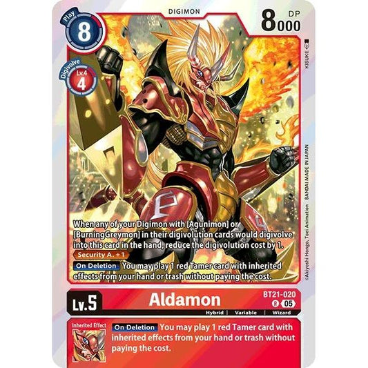 Image for Aldamon (BT21-020 R) (BT21) - Digimon Card Game