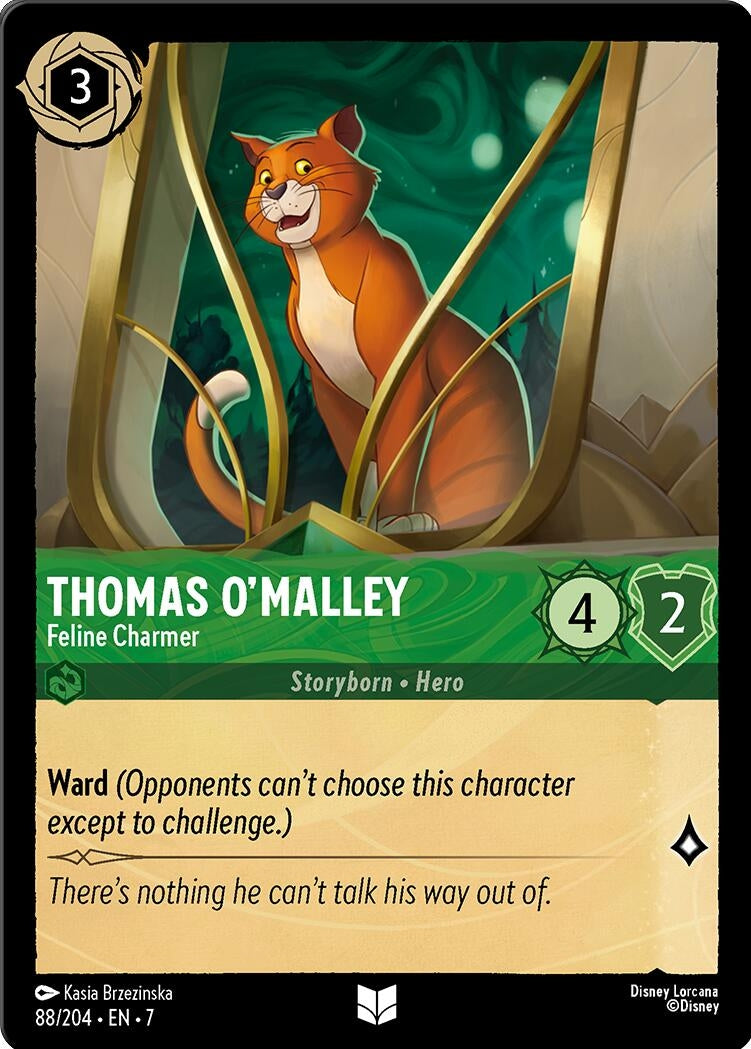 Image for Thomas O'Malley - Feline Charmer (88/204) (7) - Disney Lorcana