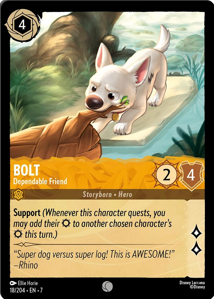 Image for Bolt - Dependable Friend (18/204) (7) - Disney Lorcana