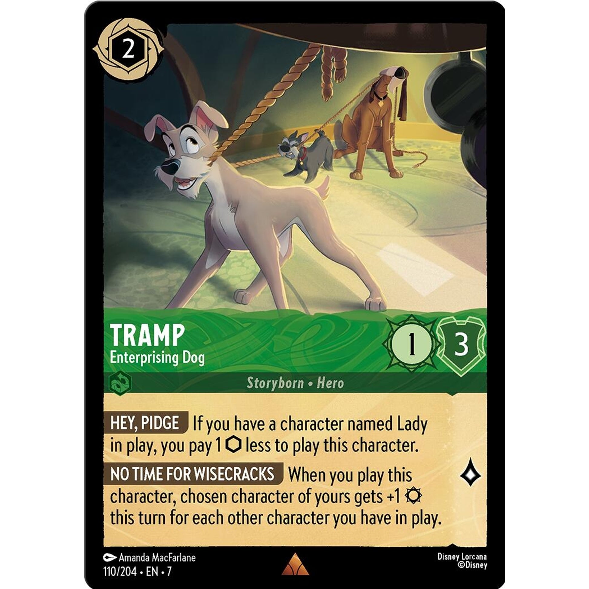 Image for Tramp - Enterprising Dog (110/204) (7) - Disney Lorcana