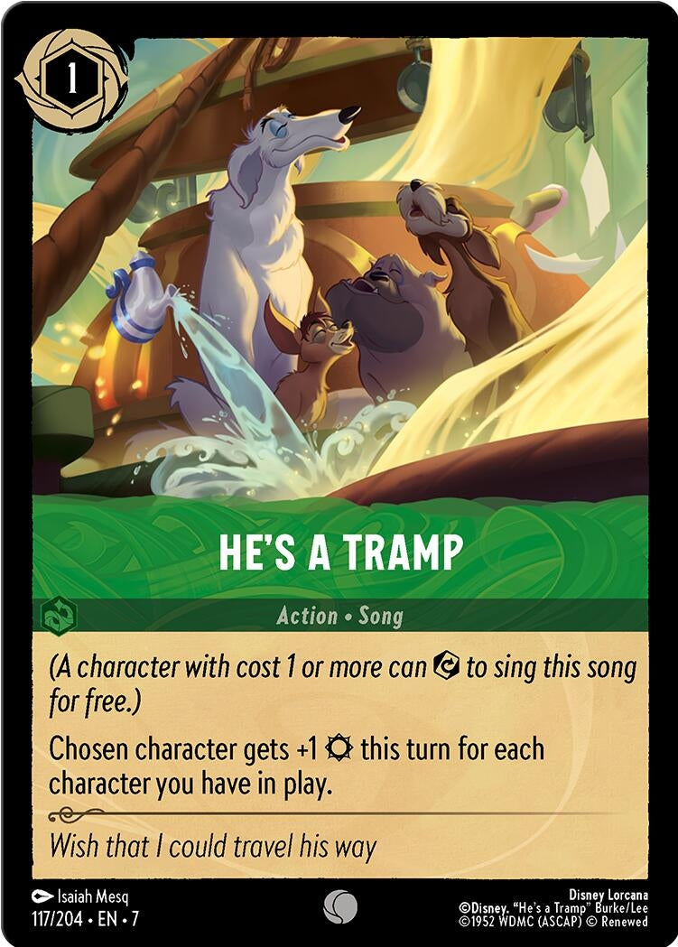 Image for He's a Tramp (117/204) (7) - Disney Lorcana