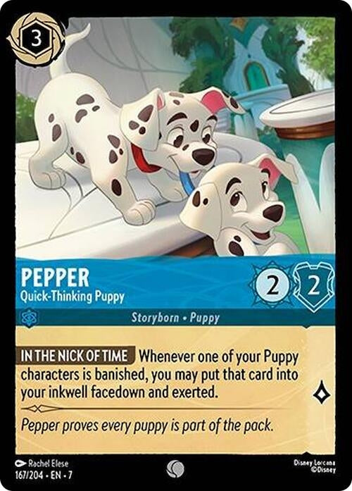 Image for Pepper - Quick-Thinking Puppy (167/204) (7) - Disney Lorcana