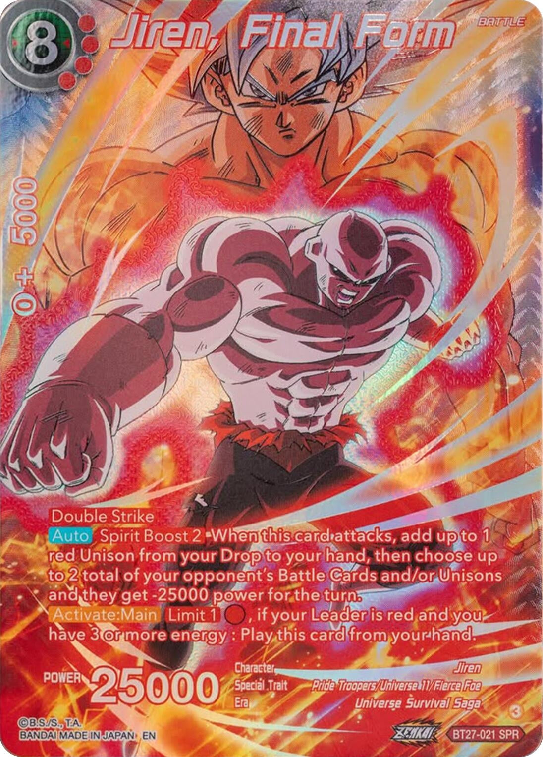 Image for Jiren, Final Form (SPR) (BT27-021) (BT27) - Dragon Ball Super: Masters