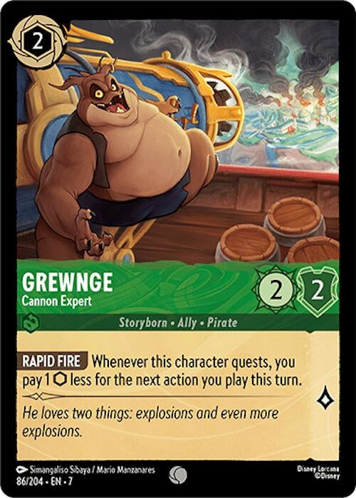 Image for Grewnge - Cannon Expert (86/204) (7) - Disney Lorcana