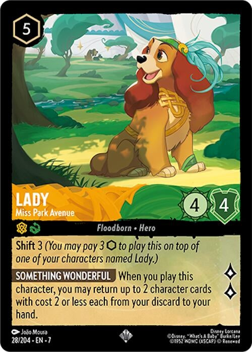 Image for Lady - Miss Park Avenue (28/204) (7) - Disney Lorcana
