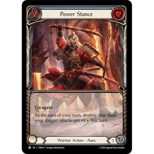 Image for Power Stance (Blue) (Extended Art) - FAB314 (FAB314) (PR) - Flesh and Blood TCG