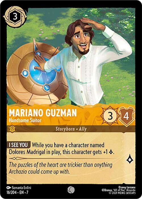 Image for Mariano Guzman - Handsome Suitor (16/204) (7) - Disney Lorcana