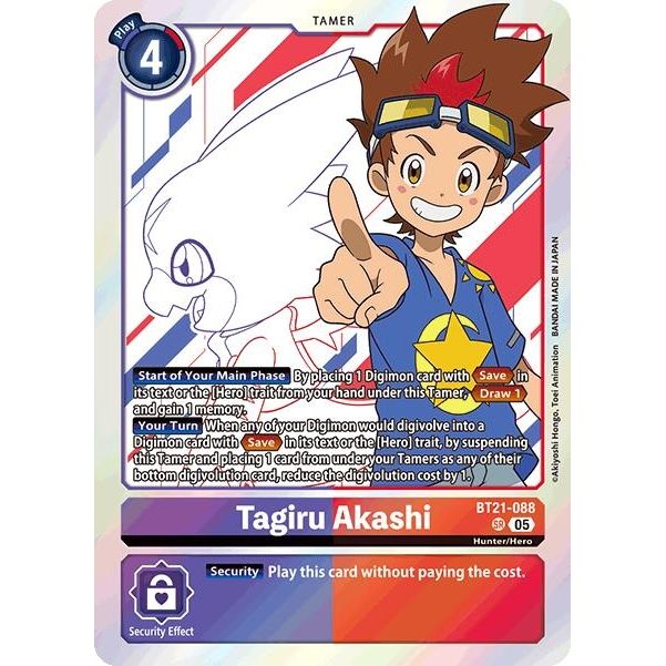 Image for Tagiru Akashi (BT21-088 SR) (BT21) - Digimon Card Game