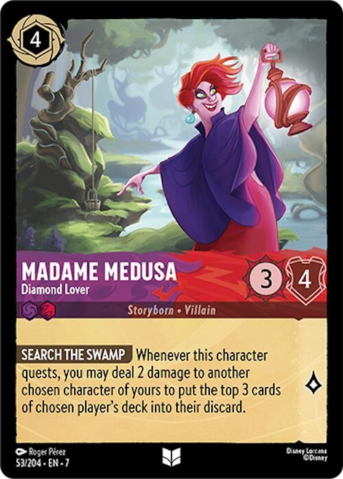 Image for Madame Medusa - Diamond Lover (53/204) (7) - Disney Lorcana