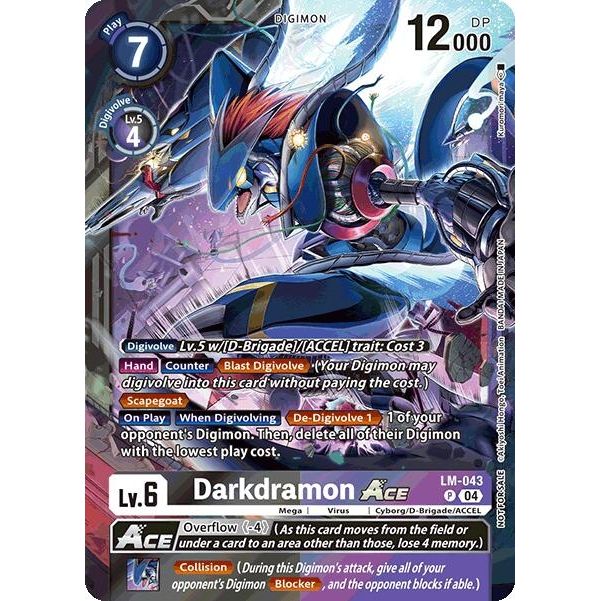 Image for Darkdramon ACE (Limited Card Pack) (LM-043 P) (BT21) - Digimon Card Game